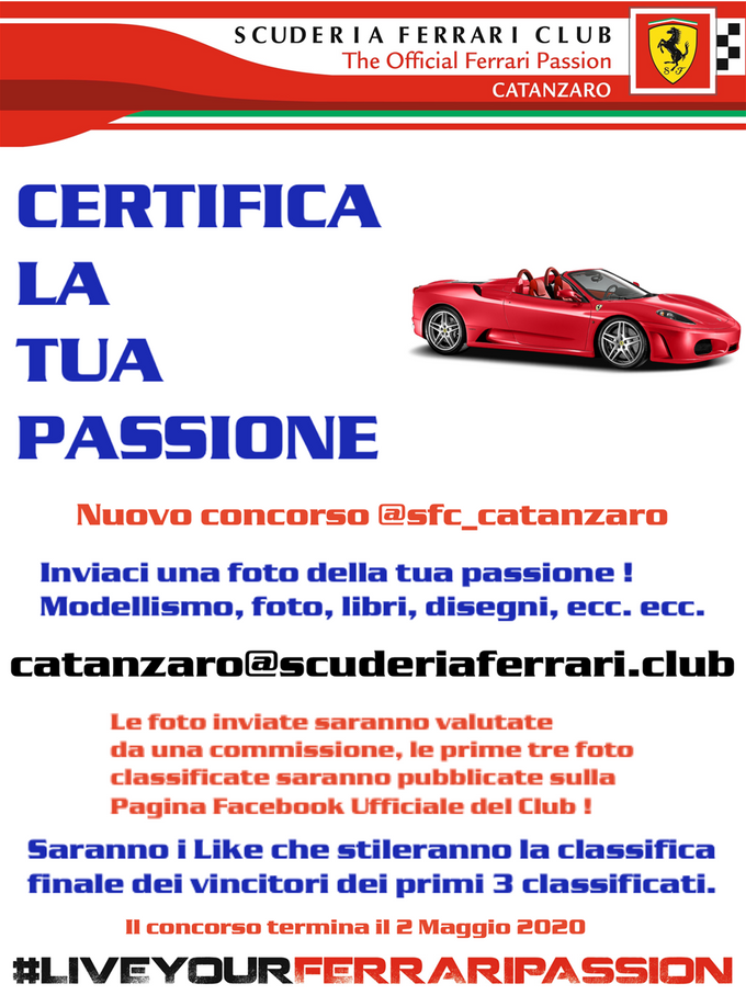 CERTIFICA LA TUA PASSIONE - 1 CONCORSO A PREMI