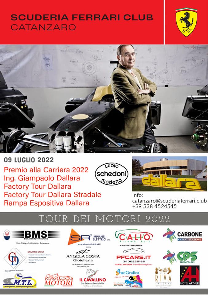 PREMIO ALLA CARRIERA 2022 ING. GIAMPAOLO DALLARA